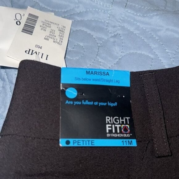 Studio 1940 Marissa 11MP Petite Straight Leg Pants Black - Picture 5 of 10